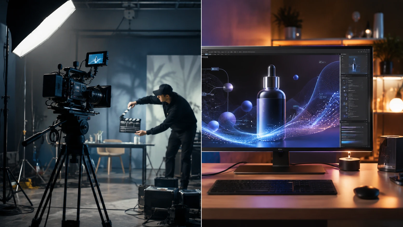 Publicidad con inteligencia artificial vs producción tradicional